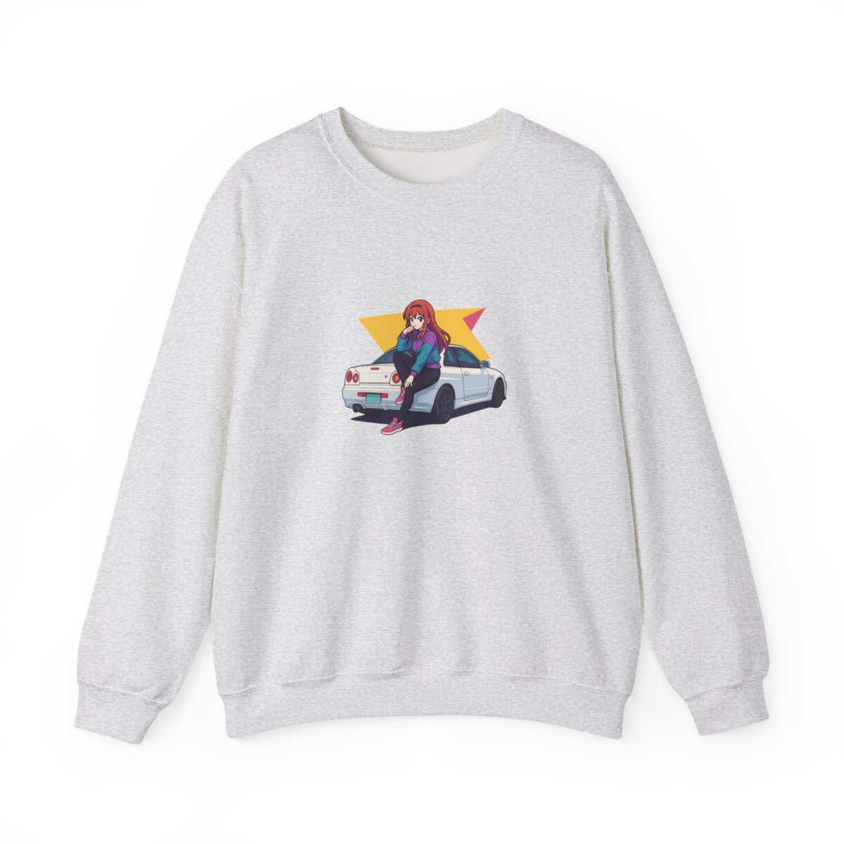 SSSniperWolf Anime GTR Crewneck Sweatshirt - alternate angle 4, merchandise