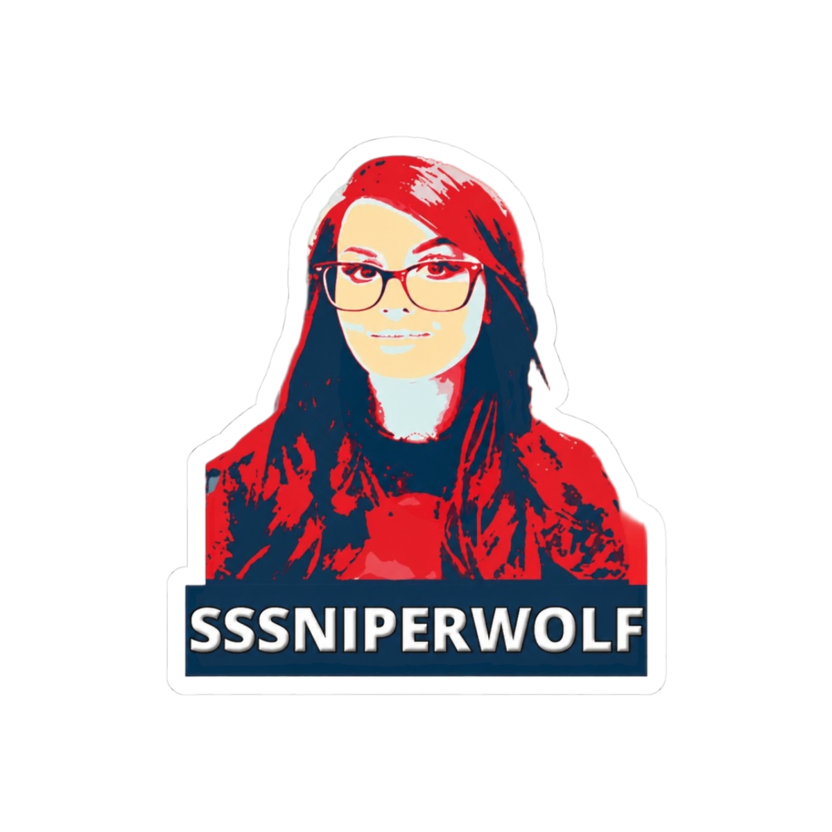 SSSniperWolf Bold Stylized Sticker | Gaming Fan Vinyl Decal